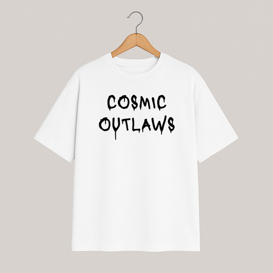 T-shirt oversize COSMIC OUTLAWS "Cosmic outlaws"