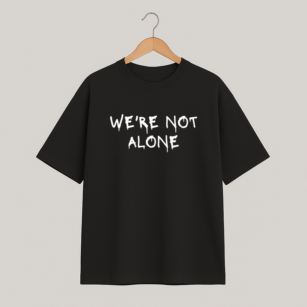 T-shirt oversize COSMIC OUTLAWS "We're not alone"