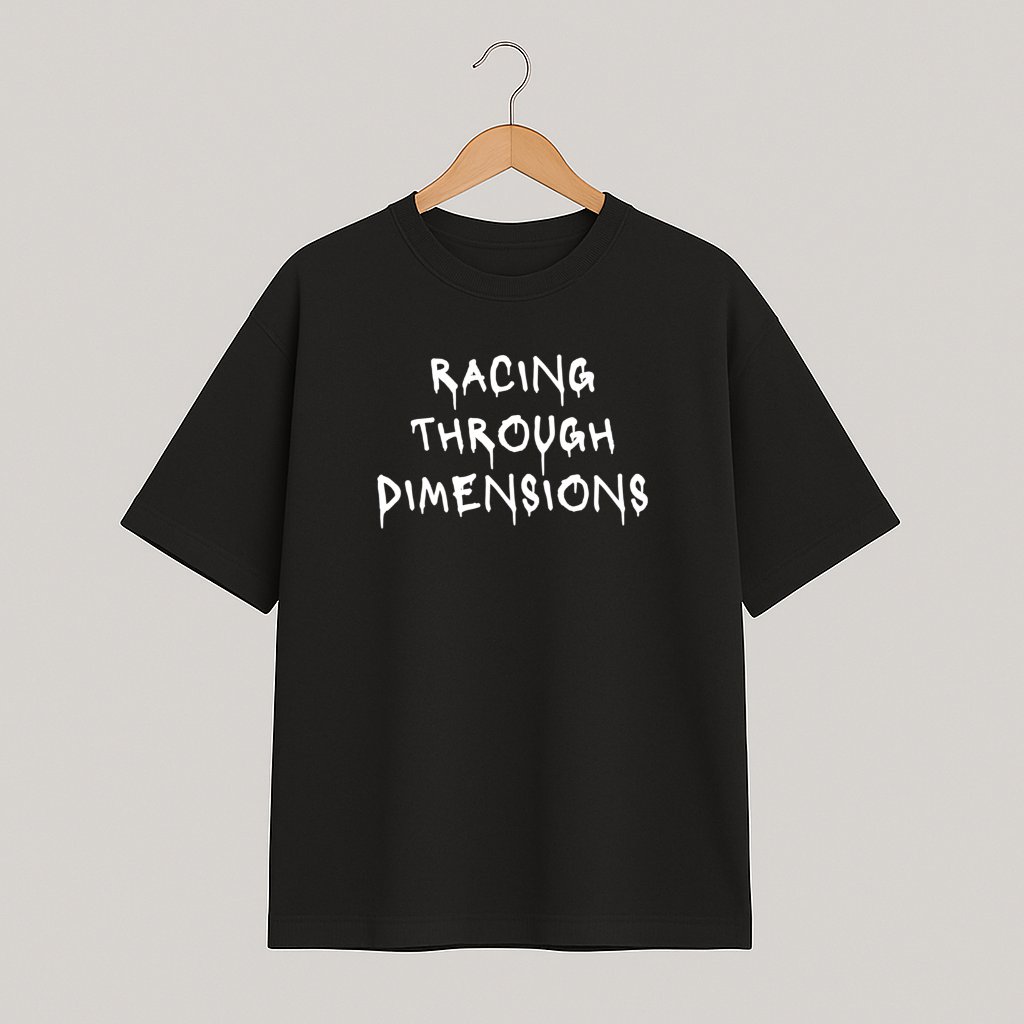 T-shirt oversize COSMIC OUTLAWS "Racing through dimensions"