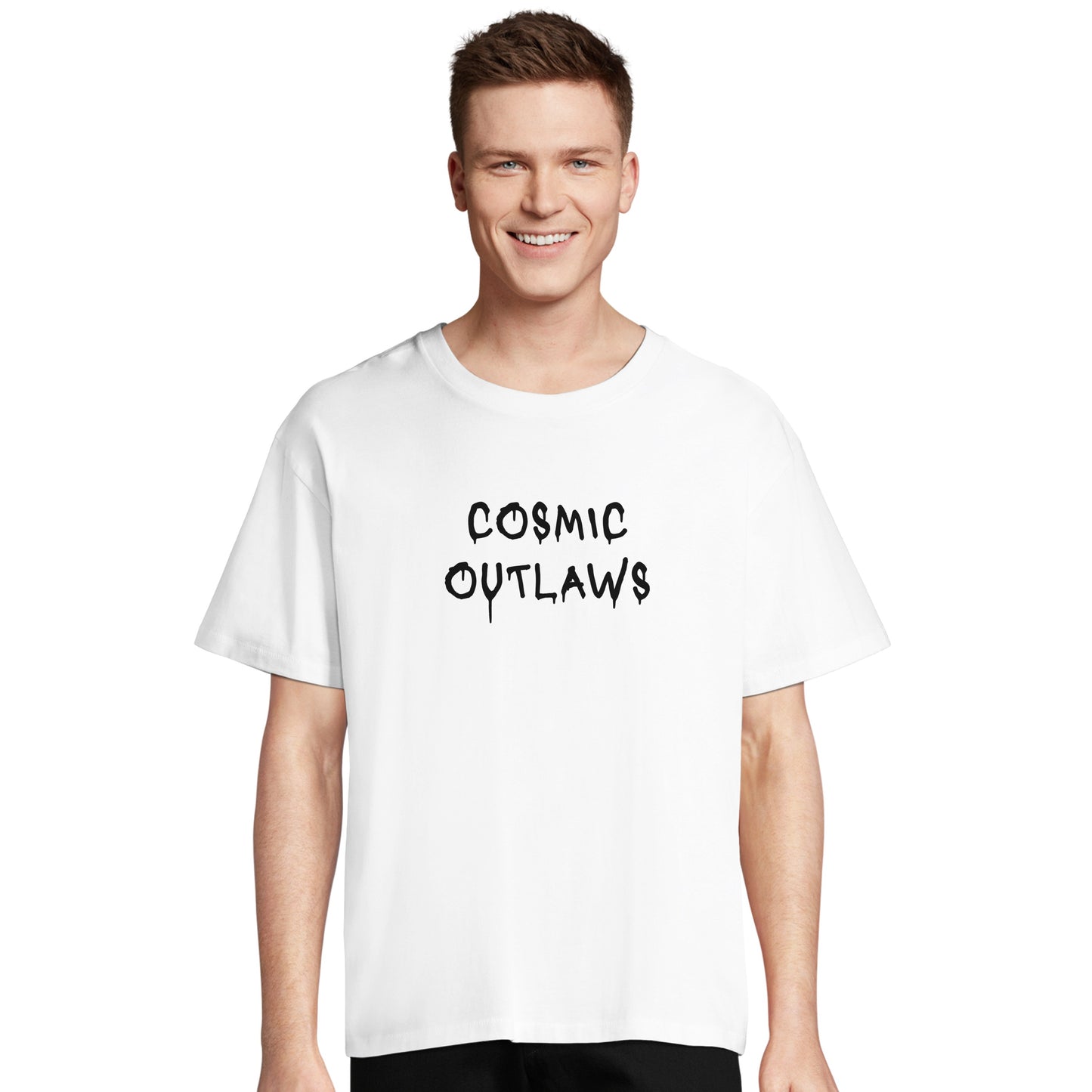 T-shirt oversize COSMIC OUTLAWS "Cosmic outlaws"