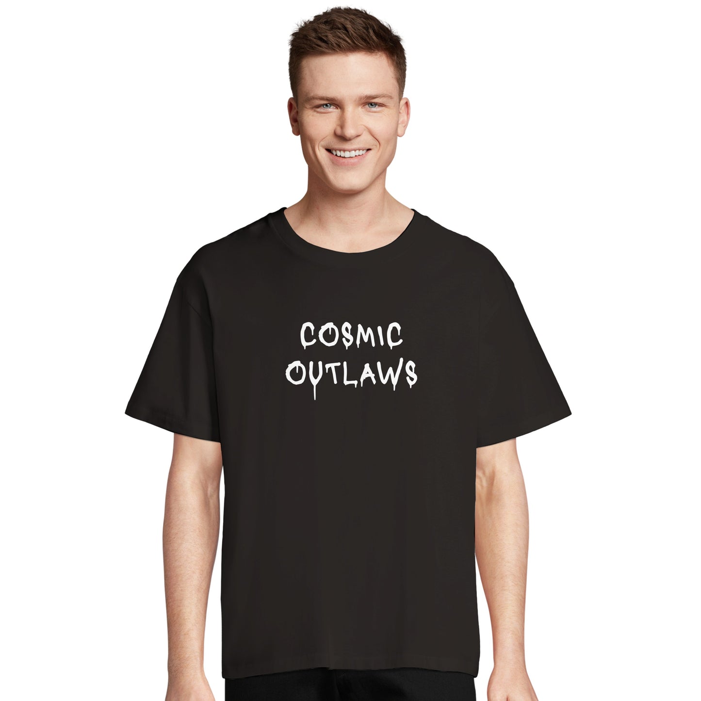 T-shirt oversize COSMIC OUTLAWS "Cosmic outlaws"