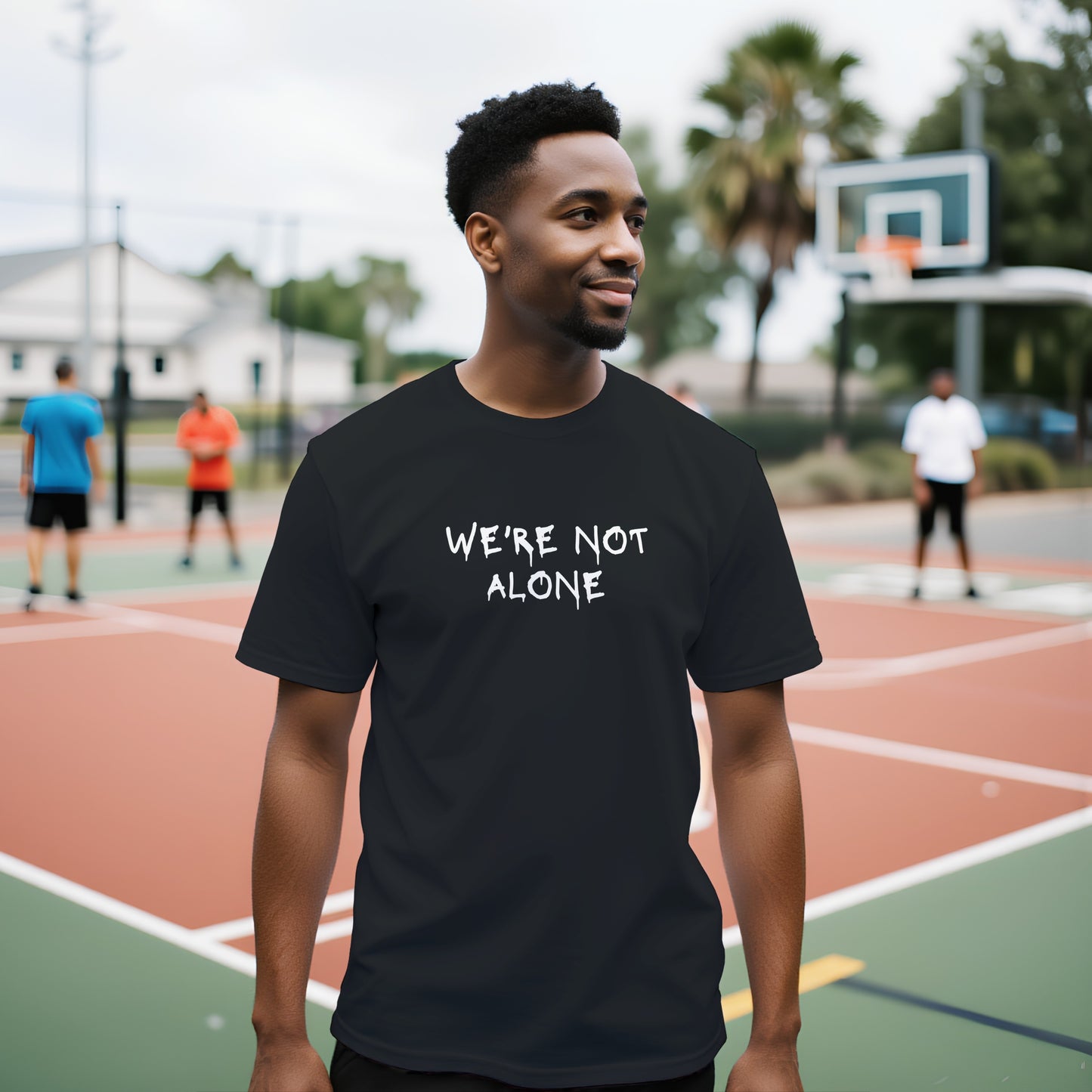T-shirt COSMIC OUTLAWS "We're not alone"