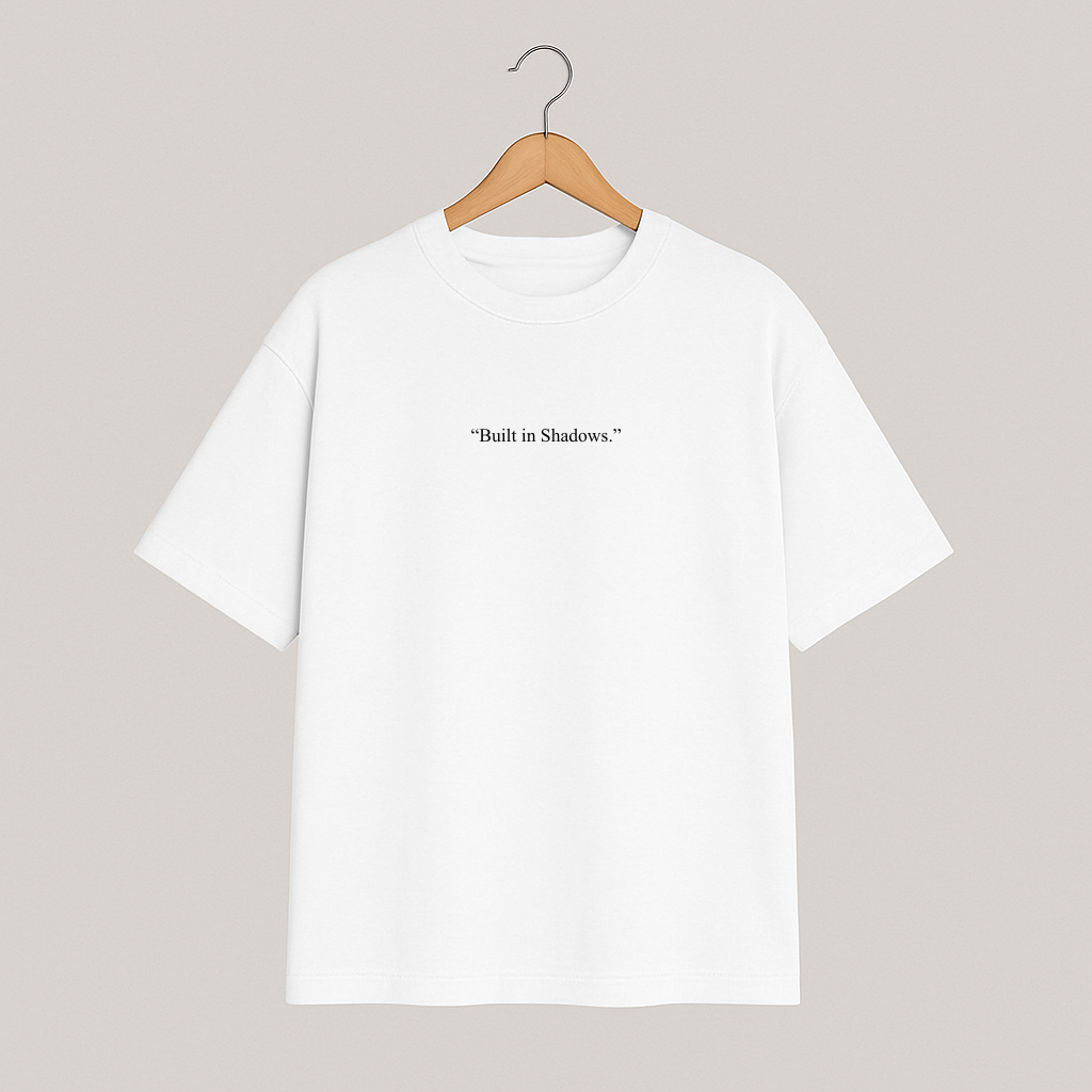 T-shirt oversize BEYOND HORIZON "Built in Shadows."