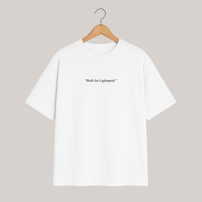 T-shirt oversize BEYOND HORIZON "Built for Lightspeed."