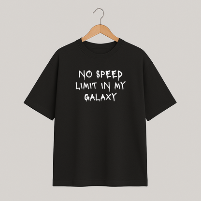 T-shirt oversize COSMIC OUTLAWS "No speed limit in my galaxy"