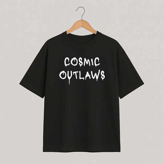 T-shirt oversize COSMIC OUTLAWS "Cosmic outlaws"