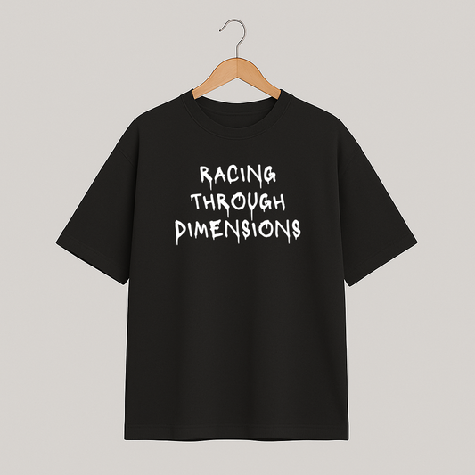 T-shirt oversize COSMIC OUTLAWS "Racing through dimensions"