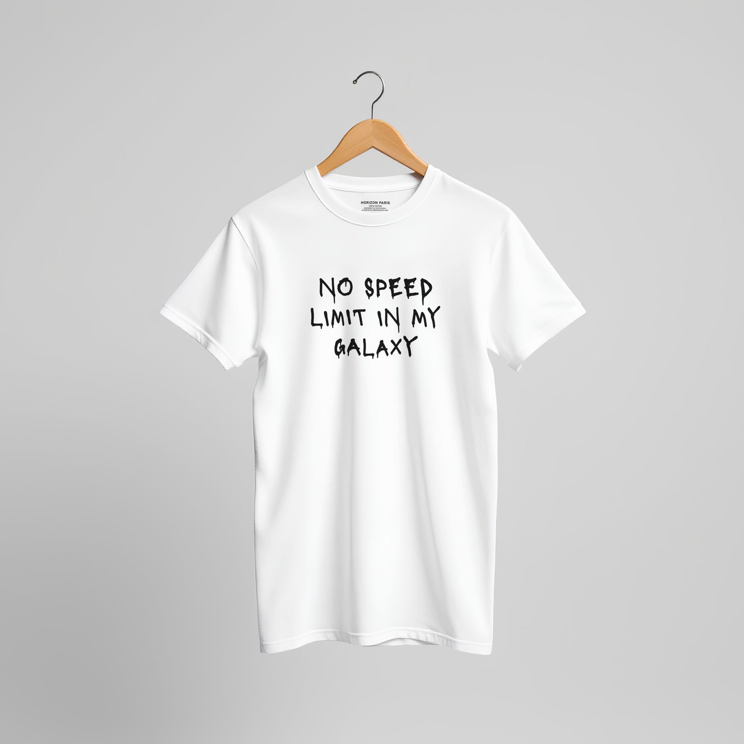 T-shirt COSMIC OUTLAWS "No speed limit in my galaxy"