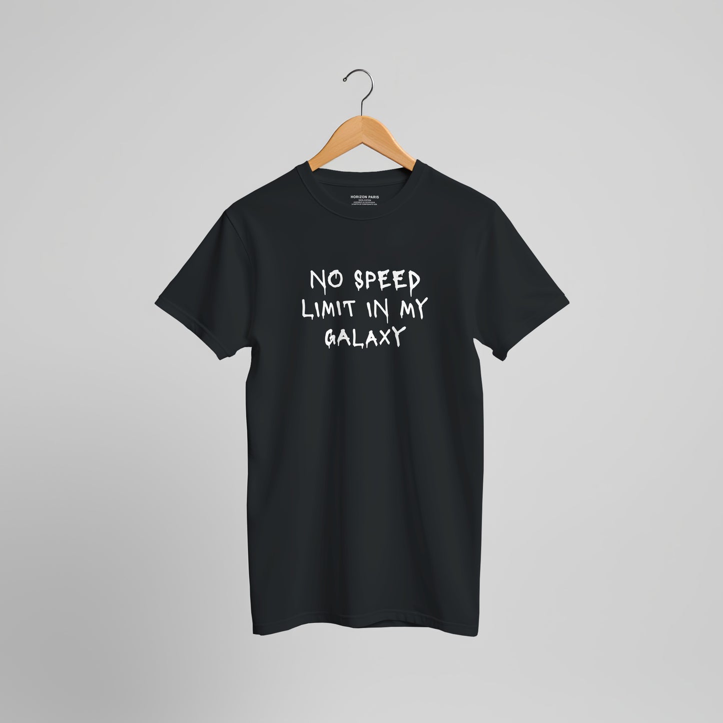 T-shirt COSMIC OUTLAWS "No speed limit in my galaxy"