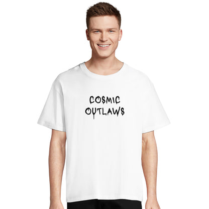 T-shirt oversize COSMIC OUTLAWS "Cosmic outlaws"
