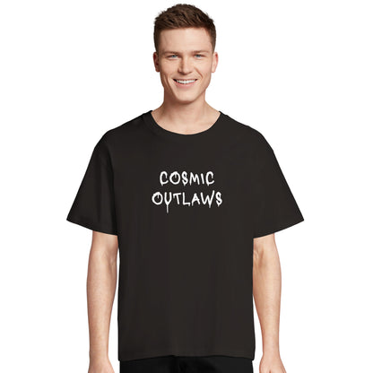 T-shirt oversize COSMIC OUTLAWS "Cosmic outlaws"