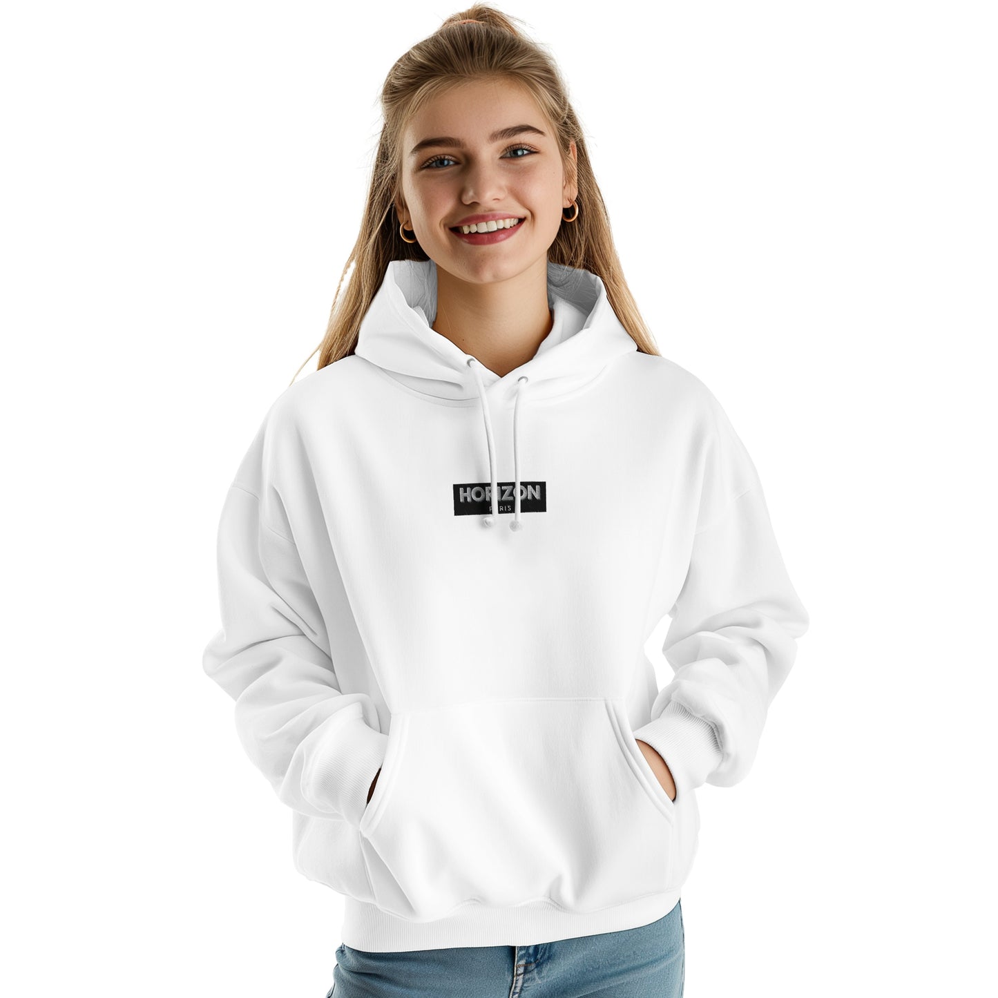 Hoodie "Horizon Paris" brodé central